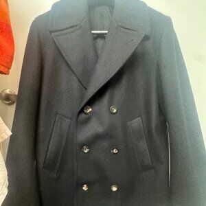 Private White VC manchester peacoat black used VERY GOOD condition Size Large/42